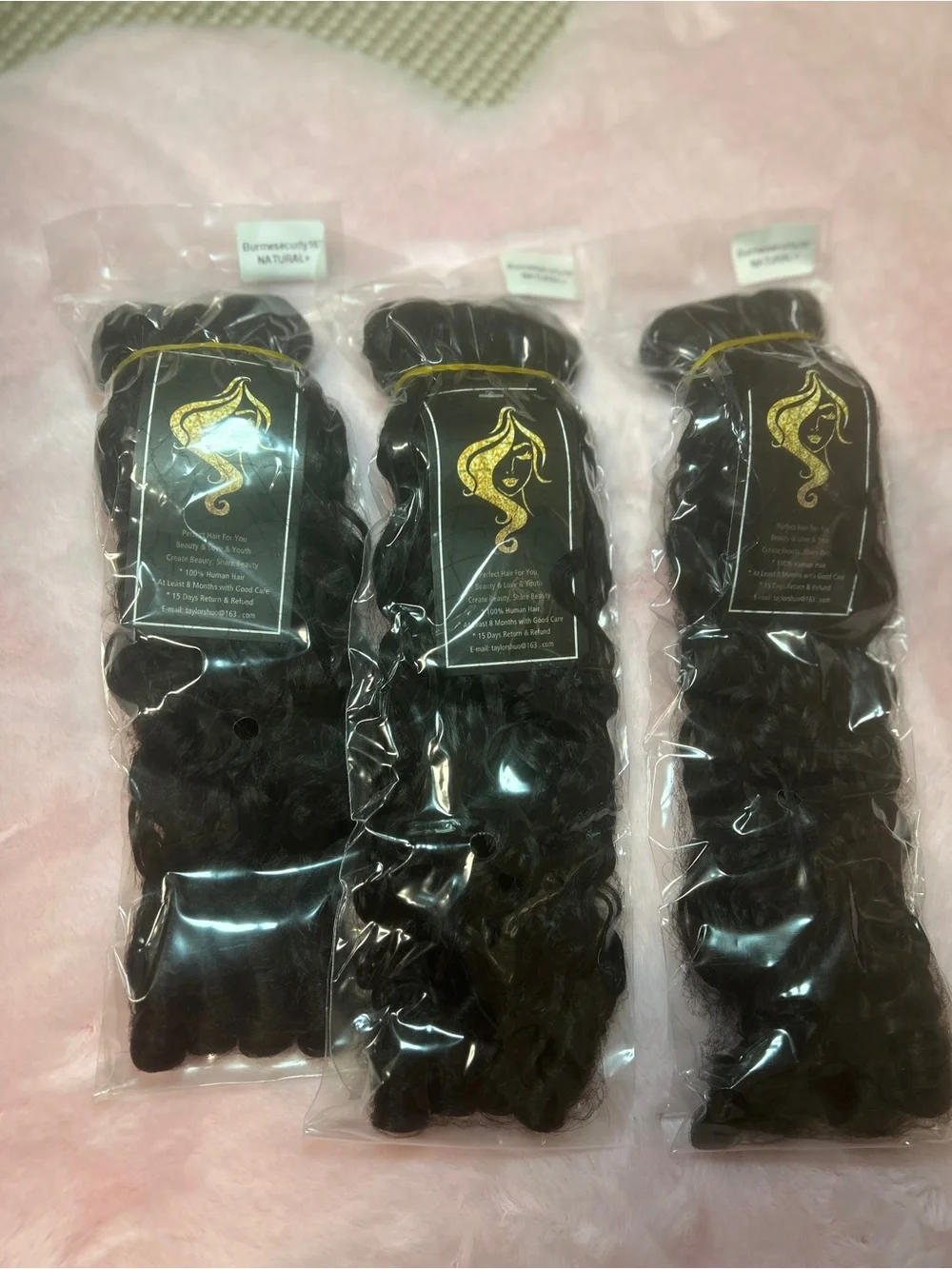 Natural Black Curly Clip-In Hair Extensions for Women - Seamless Volume